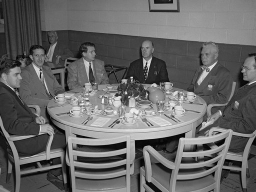 Dr. Igor Sikorsky Visits the Lewis Flight Propulsion Laboratory