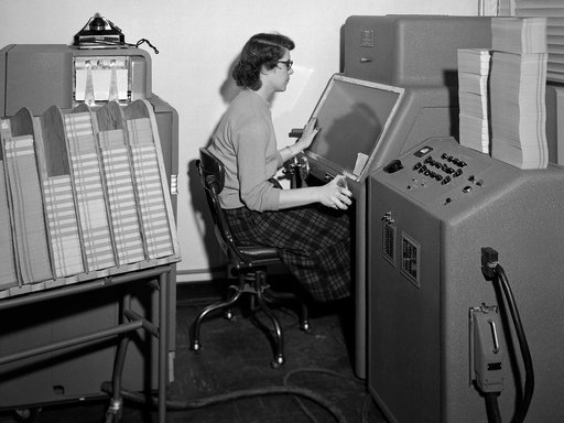 NACA Computer Operates an IBM Telereader