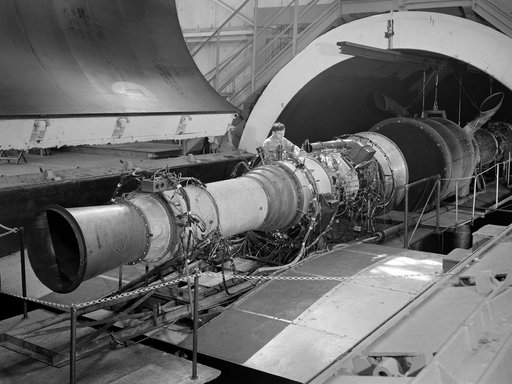 Rolls Royce Avon RA-14 Engine in the Altitude Wind Tunnel