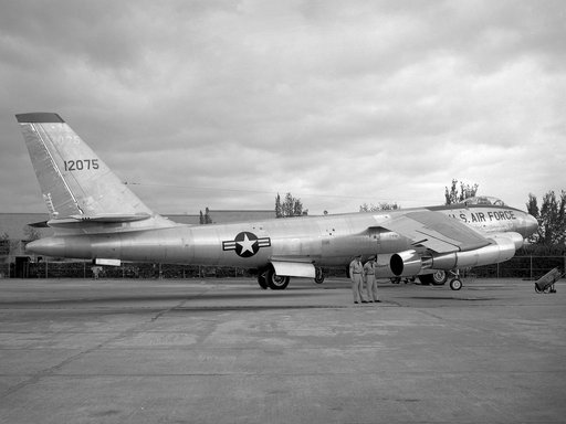 Boeing B-47 Bomber with an Ejector at the 1957 NACA Lewis Inspection