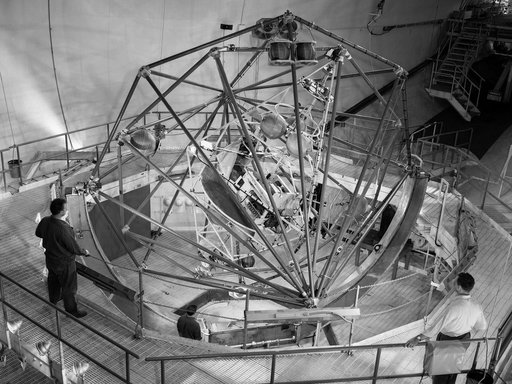 Multi-Axis Space Inertia Test Facility inside the Altitude Wind Tunnel