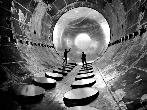 Interior of Vacuum Tank at the Electric Propulsion Laboratory