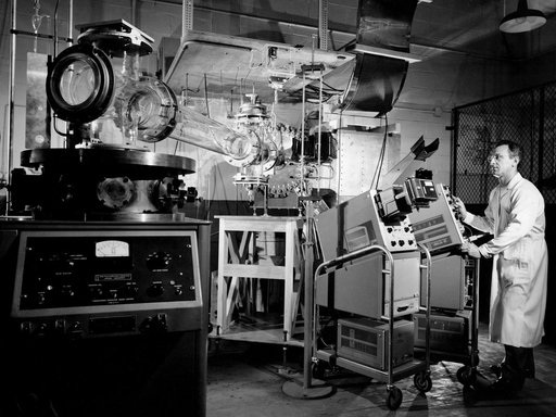 NASA Researcher with a Coaxial Plasma Gun