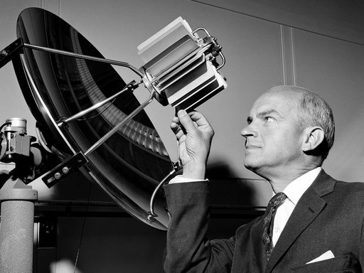 NASA’s Walter Olson poses in the New Energy Conversion Laboratory