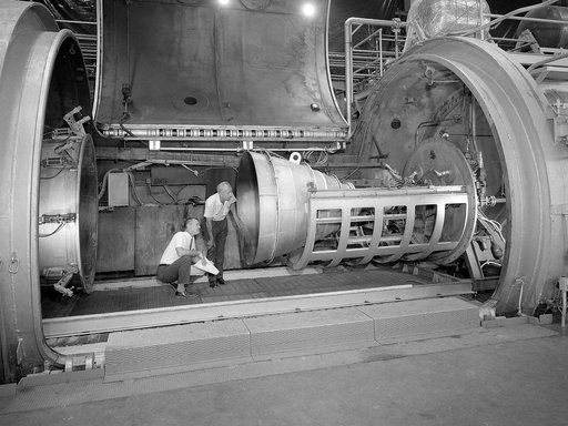 Apollo Contour Rocket Nozzle in the Propulsion Systems Laboratory