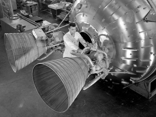 Centaur 6A Rocket in the Space Power Chambers Shop Area