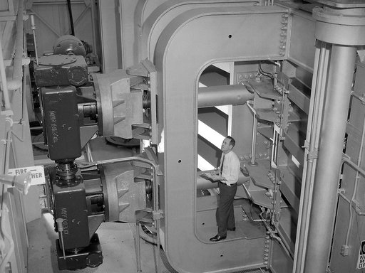 Jacks on Exterior of the 10- by 10-Foot Supersonic Wind Tunnel
