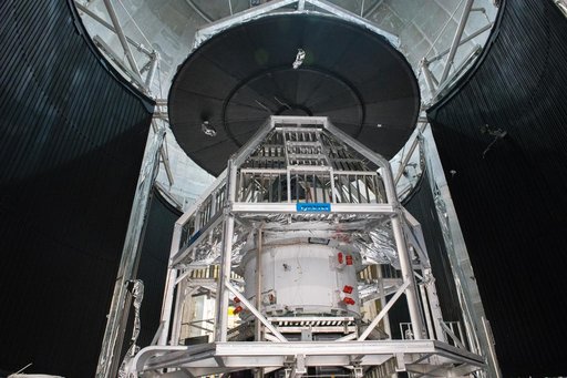 Orion Spacecraft is prepared for Space Environment Testing at th