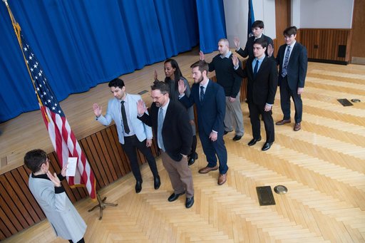 Swearing In Ceremony, Oath of Office Ceremony for Newly Hired...