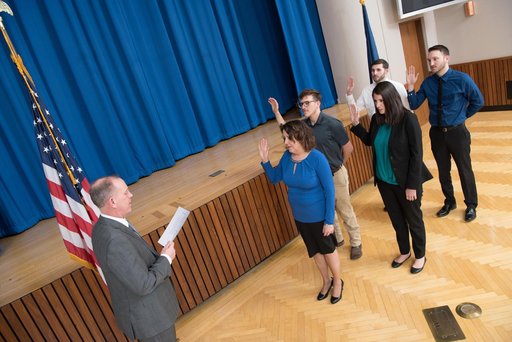 Swearing In Ceremony, Oath of Office Ceremony for Newly Hired...