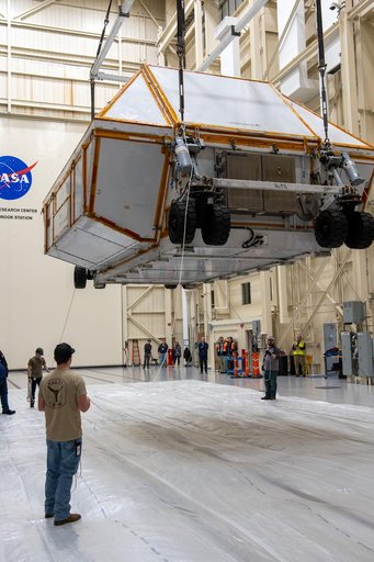 Orion Environmental Test Article (ETA) Arrival to the Space Environments Complex at NASA’s Glenn Research Center