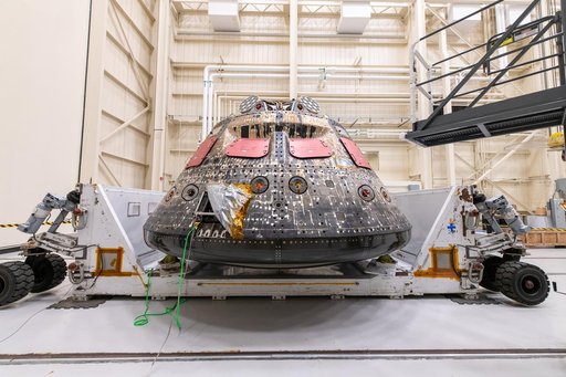 Orion Environmental Test Article (ETA) Arrival to the Space Environments Complex at NASA’s Glenn Research Center