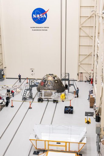 Orion Environmental Test Article (ETA) Arrival to the Space Environments Complex at NASA’s Glenn Research Center