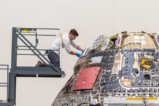 Orion Environmental Test Article (ETA) Arrival to the Space Environments Complex at NASA’s Glenn Research Center