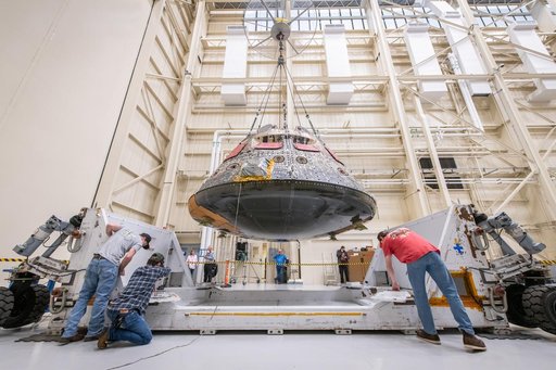 Orion Environmental Test Article (ETA) Arrival to the Space Environments Complex at NASA’s Glenn Research Center