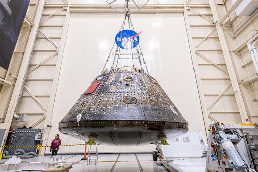 Orion Environmental Test Article (ETA) Arrival to the Space Environments Complex at NASA’s Glenn Research Center