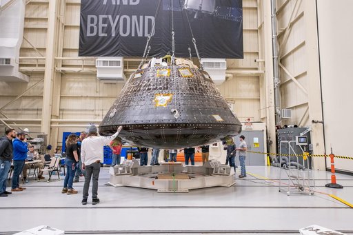 Orion Environmental Test Article (ETA) Arrival to the Space Environments Complex at NASA’s Glenn Research Center