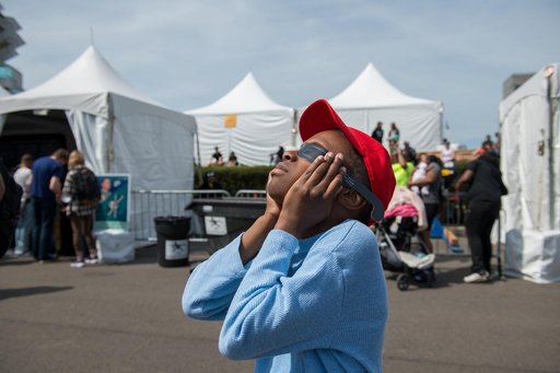 Child Viewing the Total Solar Eclipse