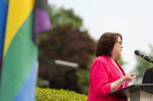 Progressive Pride Raising Flag Ceremony