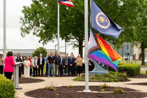 Progressive Pride Raising Flag Ceremony