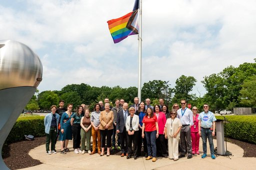 Progressive Pride Raising Flag Ceremony