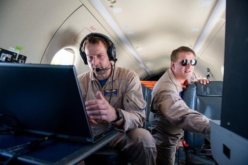 Adam Wroblewski and Shaun McKeehan Working In PC-12 Aircraft