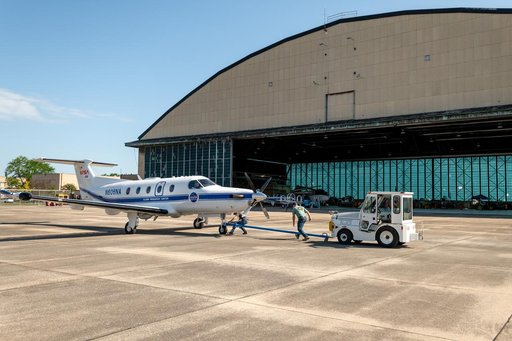 Pilatus PC-12 Being Prepped For Takeoff