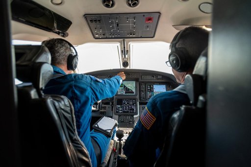 Kurt Blankenship and James Demers Fly PC-12 Aircraft During Testing