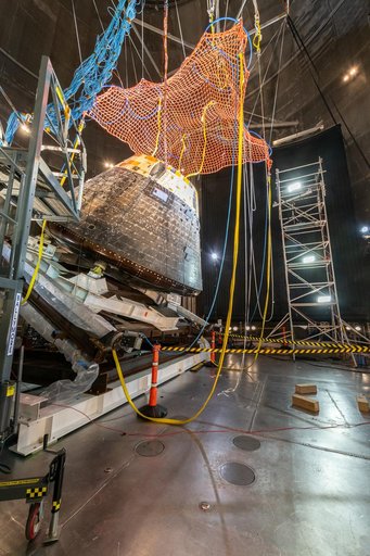 Forward Bay Cover jettison test at the Space Environments Complex