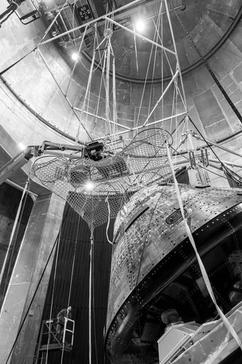 Forward Bay Cover jettison test at the Space Environments Complex