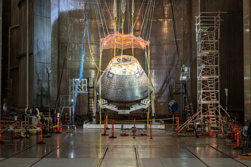 Forward Bay Cover jettison test at the Space Environments Complex