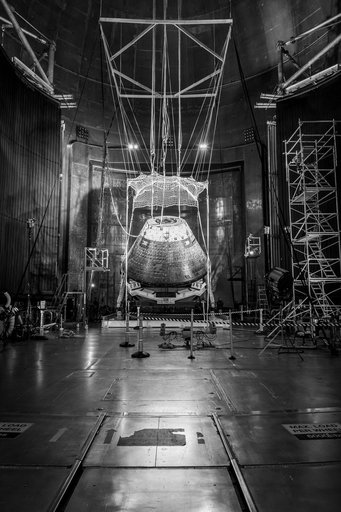 Forward Bay Cover jettison test at the Space Environments Complex