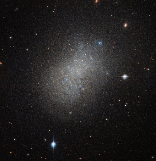 Hubble Spots an Irregular Island in a Sea of Space