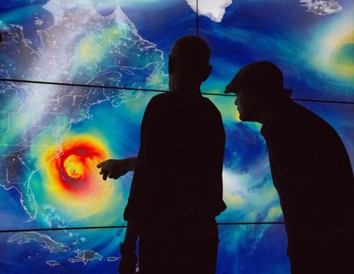 Leonardo DiCaprio visited Goddard Saturday to discuss Earth science with Piers Sellers