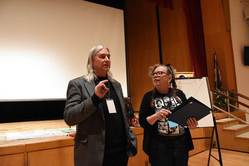 Lynda Barry Visits NASA Goddard