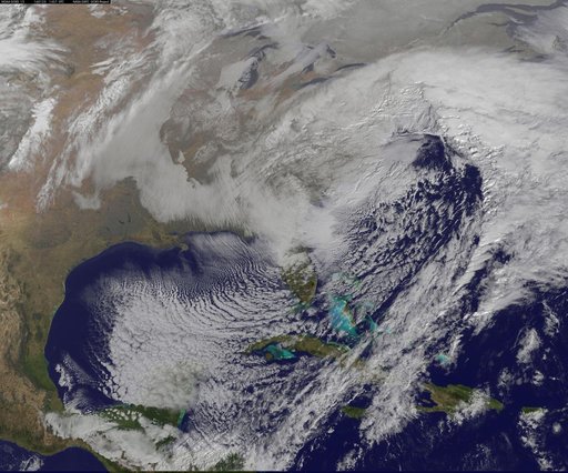 NASA Sees Winter Storm Slamming Eastern United States