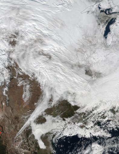 NASA Sees Major Winter Storm Headed for Eastern U.S.