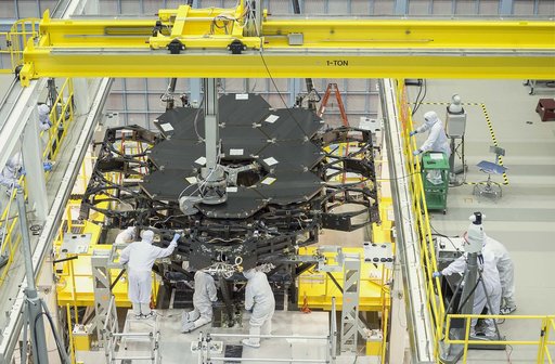 James Webb Space Telescope Mirror Halfway Complete