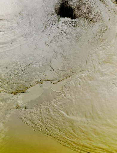 Partial Eclipse Seen Over the Princess Ragnhild Coast, Antarctica