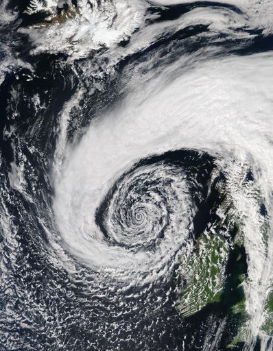 Low pressure system off Ireland