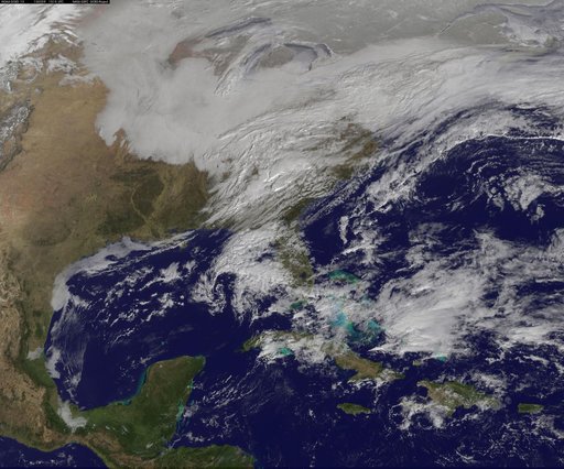 Satellite Eyes New England Winter Storm Breaking Records