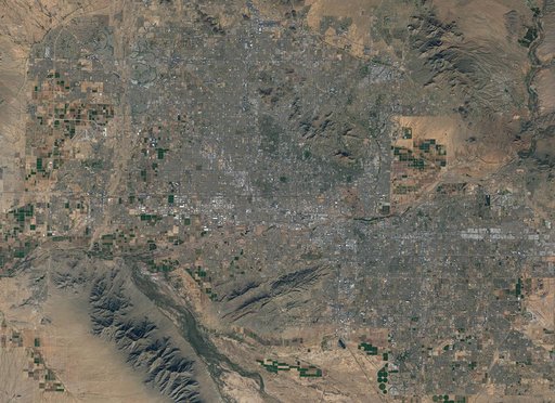 NASA Satellite Captures Super Bowl Cities - Phoenix
