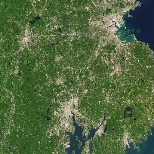 NASA Satellite Captures Super Bowl Cities - Boston/Providence