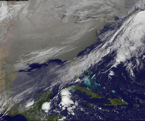 Satellite View of the U.S. Wrapped in a Frozen Blanket