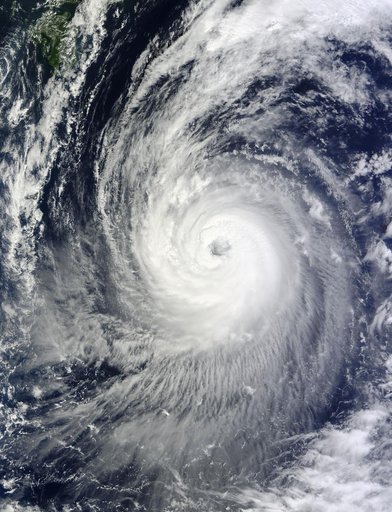 Typhoon Phanfone's Large Eye