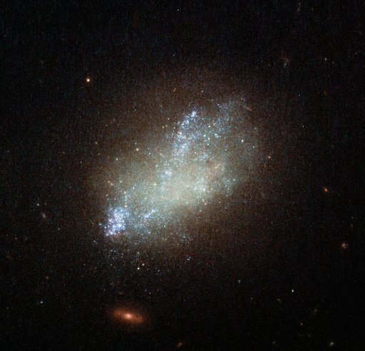 Hubble Paints a Spattering of Blue