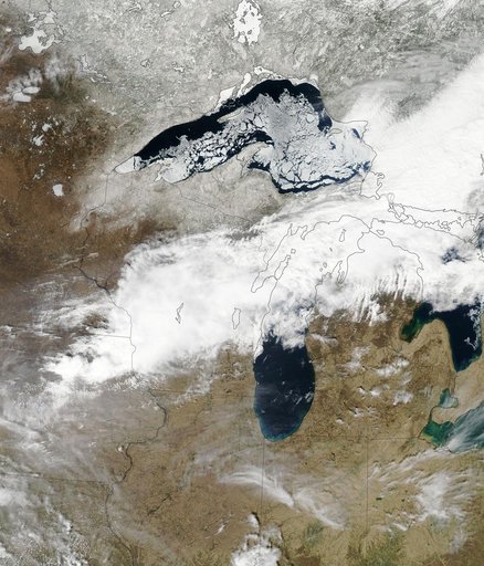 Persistent Ice on Lake Superior