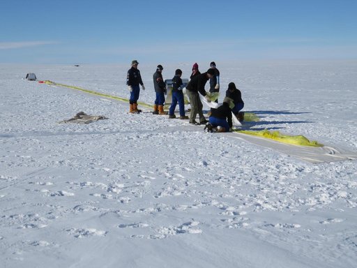 Ballooning in the constant sun of the South Pole summer