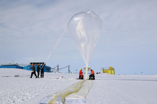 Ballooning in the constant sun of the South Pole summer