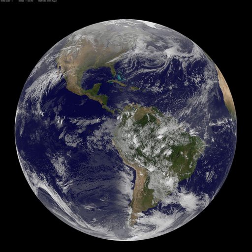 GOES Full Disk Shows First Day of Spring in the Northern Hemisphere